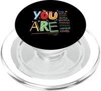 Citation motivante pour Enfants « You are Smart Brave Strong Kind » PopSockets PopGrip pour MagSafe