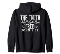 Citation Motivante sur la Liberté - Jean 8:32 Sweat à Capuche