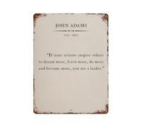 Citation murale John Adams Famous Love Vintage Sublime Tin Painting Wall Poster Metal Sign Wall Decor Style 40 x 30 cm