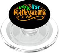 Citation « My 1st Thanksgiving Dinner First Thanks Giving Baby » PopSockets PopGrip pour MagSafe