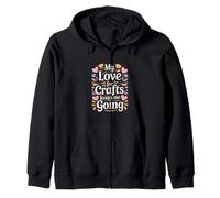 Citation « My Love for Crafts Keeps Me Going Crafter » Sweat à Capuche