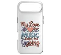 Citation My Love for Music Keeps Me Going Coque pour iPhone Air