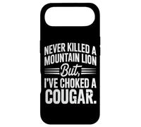 Citation Never Killed A Mountain Lion But I've Choked A Cougar Coque pour iPhone Air