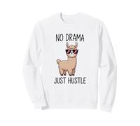 Citation No Drama Just Hustle Llama Sweatshirt
