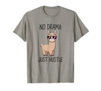 Citation No Drama Just Hustle Llama T-Shirt