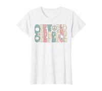Citation « One World One Peace » T-Shirt, Femme, Blanc, L