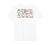 Citation « One World One Peace » T-Shirt, Homme Grandes Tailles, Blanc, 6X Tall