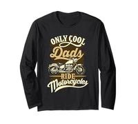 Citation Only Cool Dads Ride Motorcycles pour Grand-père Manche Longue