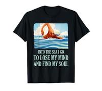 Citation « Open Water Swimming Into The Sea I Go Soul » T-Shirt