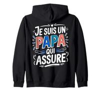 Citation Papa qui Assure Motif Mignon Fête des Pères Papa Sweat à Capuche