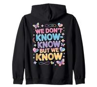 Citation Pastel « Cute We Don't Know Know But We Know » Sweat à Capuche