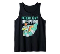 Citation « Patience is My Superpower Superhero Power Calmness » Débardeur