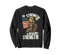 Citation Patriotique Her Strength is The Nation's Strength Sweatshirt