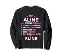 Citation personnalisé Aline Humour définition prénom Aline Sweatshirt