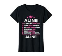 Citation personnalisé Aline Humour définition prénom Aline T-Shirt