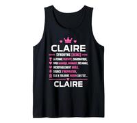 Citation personnalisé Claire Humour définition prénom Claire Débardeur