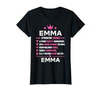 Citation personnalisé Emma Humour définition prénom Emma T-Shirt