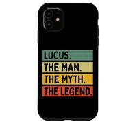Citation personnalisée Amusante Lucus The Man The Myth The Legend Coque pour iPhone 11