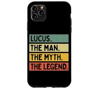 Citation personnalisée Amusante Lucus The Man The Myth The Legend Coque pour iPhone 11 Pro Max