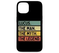 Citation personnalisée Amusante Lucus The Man The Myth The Legend Coque pour iPhone 13