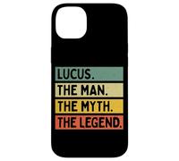 Citation personnalisée Amusante Lucus The Man The Myth The Legend Coque pour iPhone 14 Plus