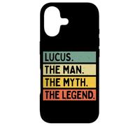 Citation personnalisée Amusante Lucus The Man The Myth The Legend Coque pour iPhone 17