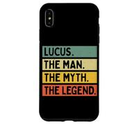 Citation personnalisée Amusante Lucus The Man The Myth The Legend Coque pour iPhone XS Max