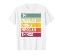Citation personnalisée Humoristique avec Inscription « I'm Messiah Doing Messiah Things » T-Shirt Graphique avec Valeur, Homme, Blanc, XL