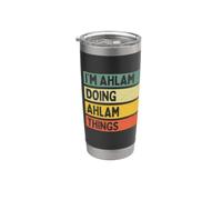Citation personnalisée humoristique I'm Ahlam Doing Ahlam Things Gobelet isotherme en acier inoxydable double paroi