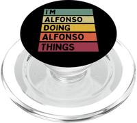 Citation personnalisée Humoristique I'm Alfonso Doing Alfonso Things PopSockets PopGrip pour MagSafe