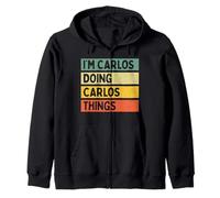 Citation personnalisée Humoristique I'm Carlos Doing Carlos Things Sweat à Capuche