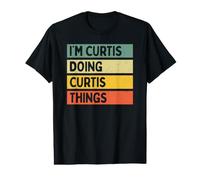 Citation personnalisée Humoristique I'm Curtis Doing Curtis Things T-Shirt Graphique avec Valeur