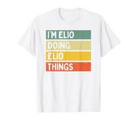Citation personnalisée Humoristique I'm Elio Doing Elio Things T-Shirt Graphique avec Valeur