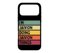 Citation personnalisée Humoristique I'm Jaivion Doing Jaivion Things Coque pour iPhone 17 Pro Max