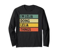 Citation personnalisée Humoristique I'm Lelia Doing Lelia Things Manche Longue