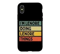 Citation personnalisée Humoristique I'm Lenore Doing Lenore Things Coque pour iPhone X/XS