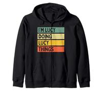 Citation personnalisée Humoristique I'm Lucy Doing Lucy Things Sweat à Capuche