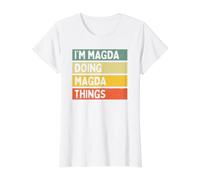 Citation personnalisée Humoristique I'm Magda Doing Magda Things T-Shirt Graphique avec Valeur