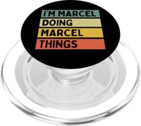 Citation personnalisée Humoristique I'm Marcel Doing Marcel Things PopSockets PopGrip pour MagSafe