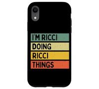 Citation personnalisée Humoristique I'm Ricci Doing Ricci Things Coque pour iPhone XR