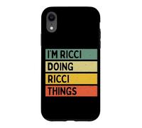 Citation personnalisée Humoristique I'm Ricci Doing Ricci Things Coque pour iPhone XR