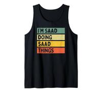 Citation personnalisée Humoristique I'm Saad Doing Saad Things Débardeur