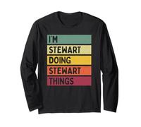 Citation personnalisée Humoristique I'm Stewart Doing Stewart Things Manche Longue