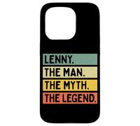 Citation personnalisée Humoristique Lenny The Man The Myth The Legend Coque pour iPhone 15 Pro