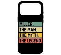 Citation personnalisée Humoristique Miller The Man The Myth The Legend Coque pour iPhone 17 Pro Max