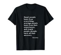 Citation philosophique Socrate pour étudiants, professeurs, penseurs T-Shirt