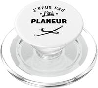 Citation Pilote Humour Aviation Vol J’Peux Pas J’AI Planeur PopSockets PopGrip pour MagSafe
