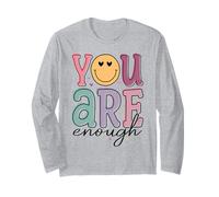 Citation Positive de l'amour de soi, Yeux en Forme de cœur et Visage Heureux Manche Longue