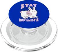 Citation Positive de Lapin Mignon « Stay Hoptimistic » PopSockets PopGrip pour MagSafe