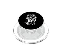 Citation Positive et inspirante Keep Your Head Up PopSockets PopGrip pour MagSafe